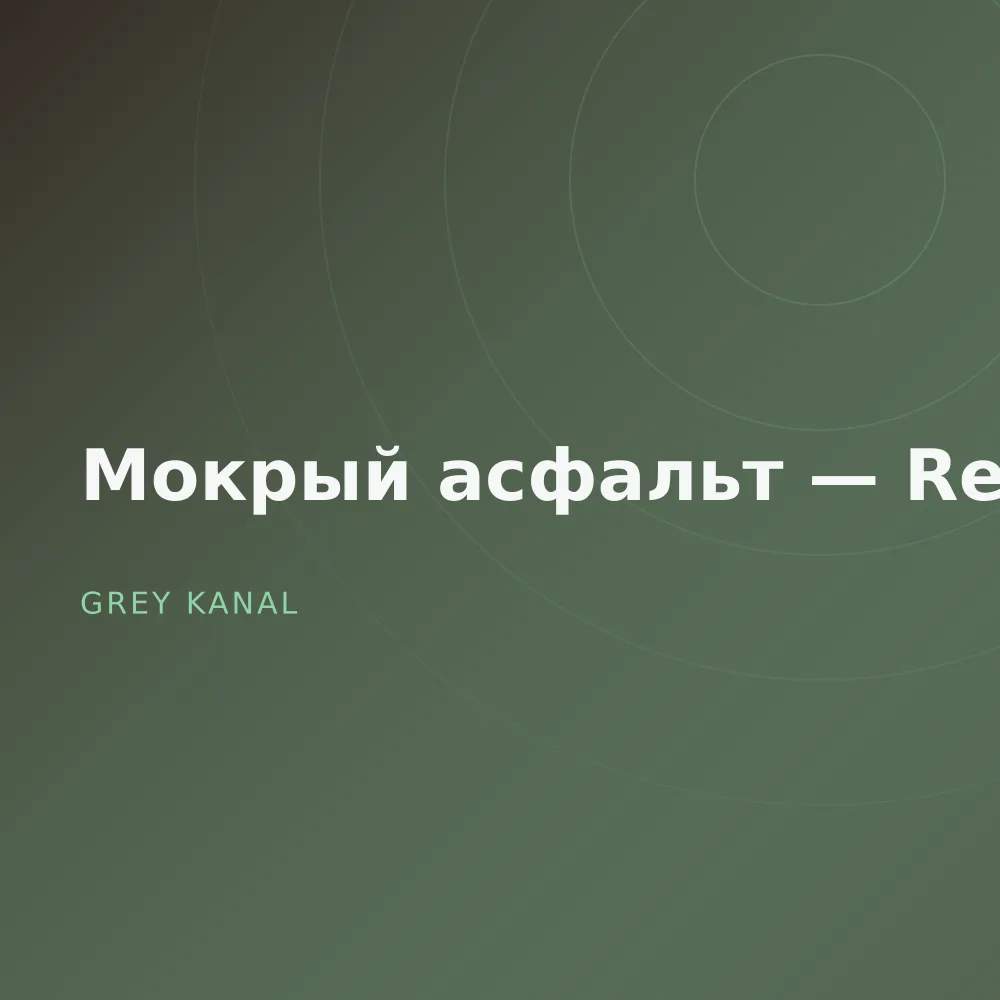 Мокрый асфальт — Reissue
