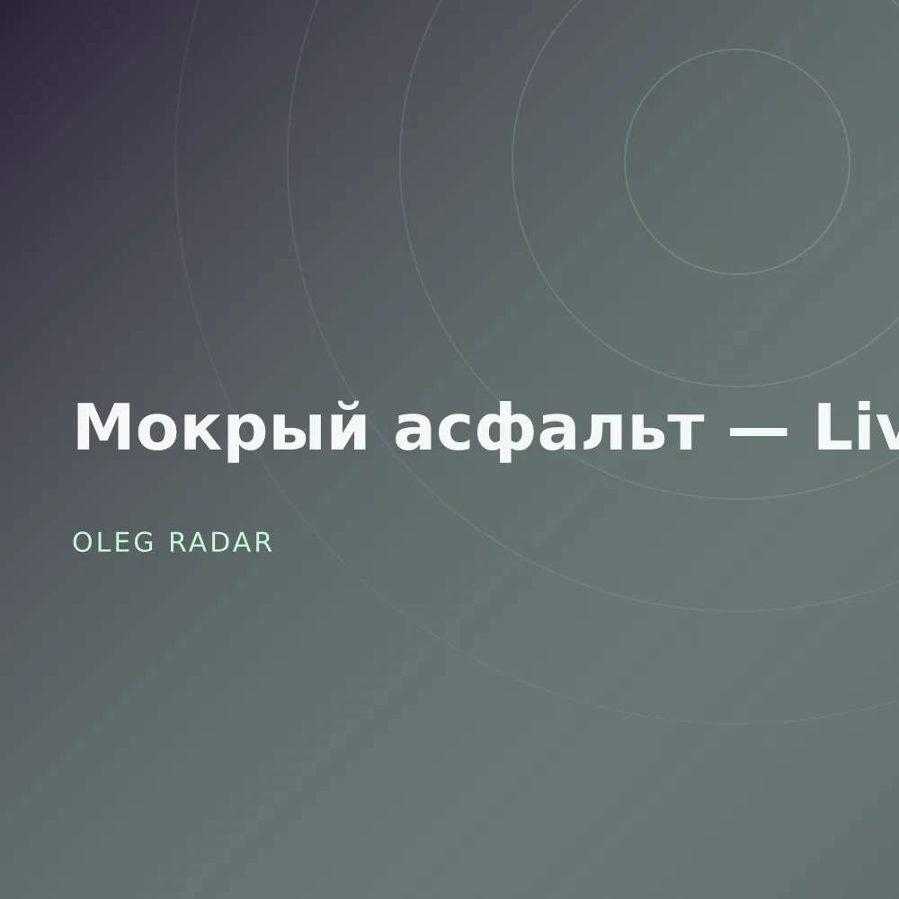 Мокрый асфальт — Live
