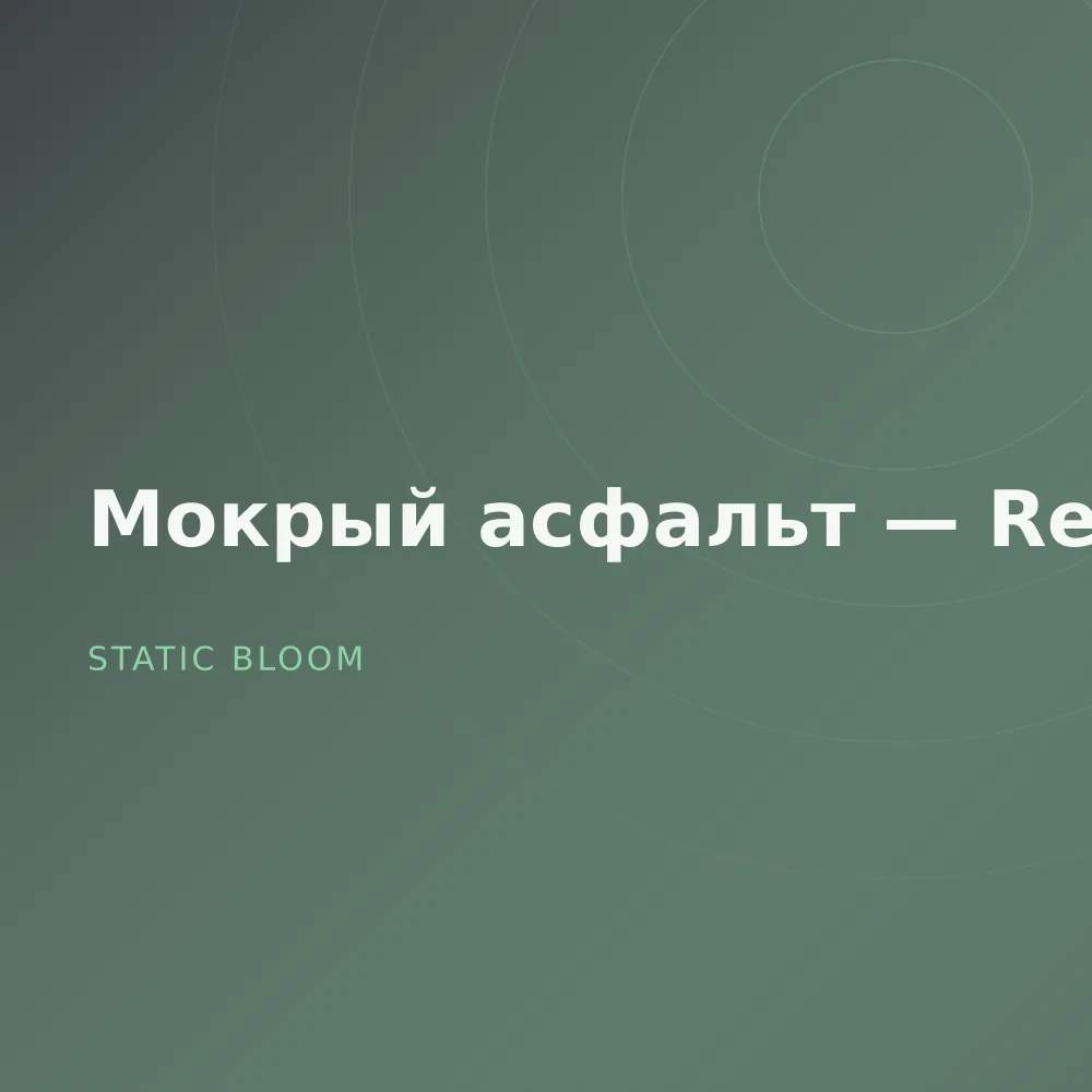 Мокрый асфальт — Remixes