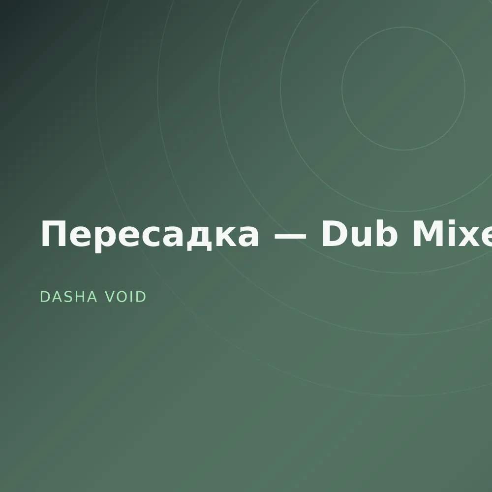 Пересадка — Dub Mixes