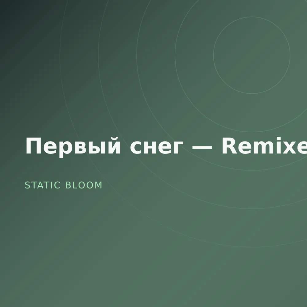 Первый снег — Remixes