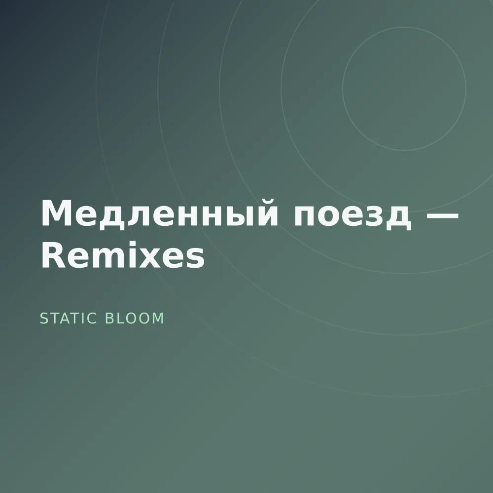 Медленный поезд — Remixes